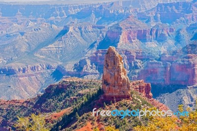 View At Mt Hayden In North Rim Of The Grand Canyon Stock Photo