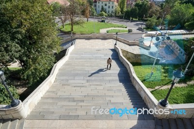 View From Fishermans Bastion Budapest Stock Photo