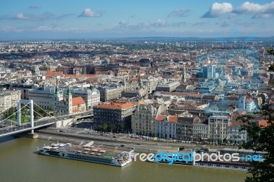 View From Fisherman's Bastion In Budapest Stock Photo