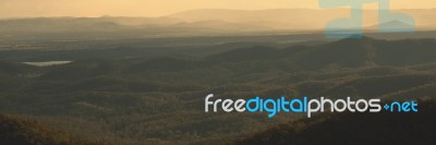 View From Mount Glorious Near Brisbane, Queensland Stock Photo