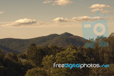 View From Mount Glorious Near Brisbane, Queensland Stock Photo