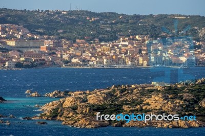 View From Palau To La Maddalena In Sardinia Stock Photo