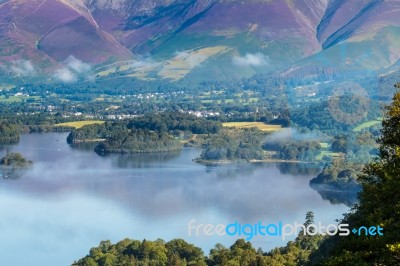 View From Surprise View Near Derwentwater Stock Photo