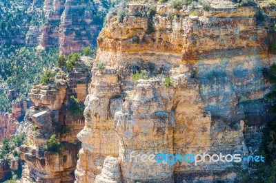 View From The North Rim Of The Grand Canyon Stock Photo