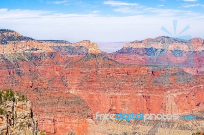 View From The North Rim Of The Grand Canyon Stock Photo