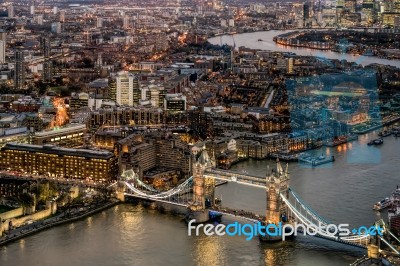 View From The Shard Stock Photo