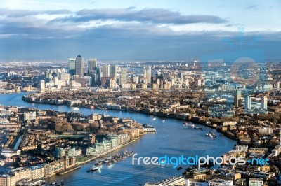 View From The Shard In London Stock Photo