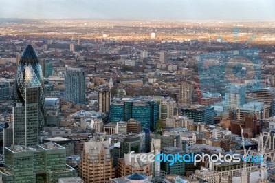 View From The Shard In London Stock Photo