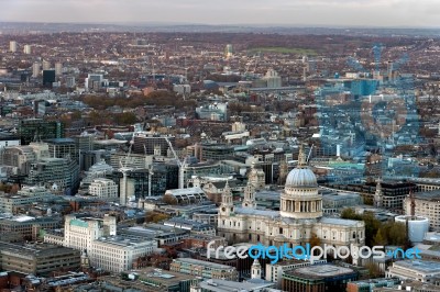 View From The Shard In London Stock Photo