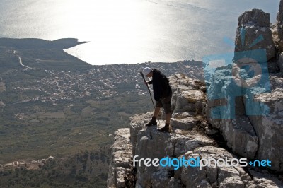 View From The Top Of The Hill,montenegro Stock Photo