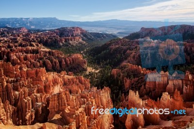 View Into Bryce Canyon Stock Photo