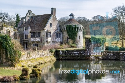 View Of  A Building On The Scotney Castle Estate Stock Photo