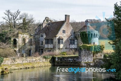 View Of  A Building On The Scotney Castle Estate Stock Photo