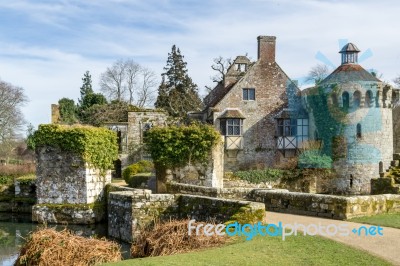 View Of  A Building On The Scotney Castle Estate Stock Photo