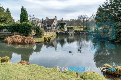 View Of  A Building On The Scotney Castle Estate Stock Photo