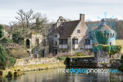 View Of  A Building On The Scotney Castle Estate Stock Photo