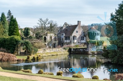 View Of  A Building On The Scotney Castle Estate Stock Photo