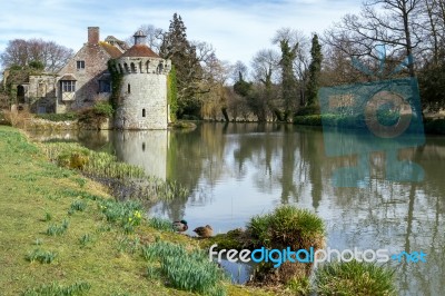 View Of  A Building On The Scotney Castle Estate Stock Photo