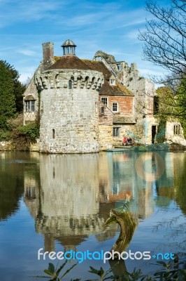 View Of  A Building On The Scotney Castle Estate Stock Photo