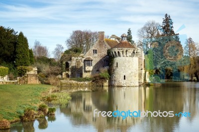 View Of  A Building On The Scotney Castle Estate Stock Photo