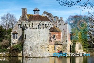 View Of  A Building On The Scotney Castle Estate Stock Photo