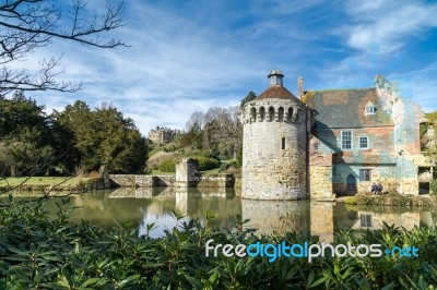 View Of  A Building On The Scotney Castle Estate Stock Photo