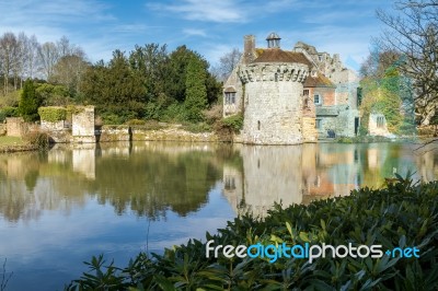 View Of  A Building On The Scotney Castle Estate Stock Photo