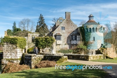 View Of  A Building On The Scotney Castle Estate Stock Photo