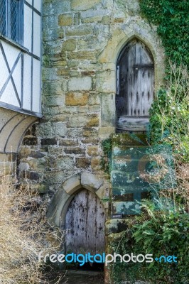 View Of  A Building On The Scotney Castle Estate Stock Photo