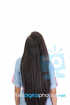 View Of A Woman Back Stock Photo