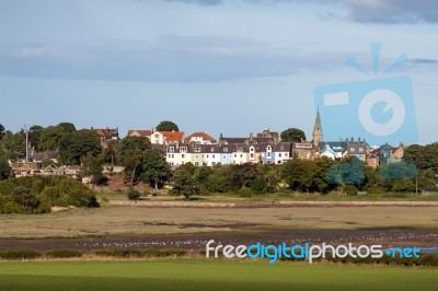 View Of Alnmouth Village Stock Photo