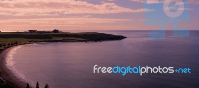 View Of Beach And Ocean At Stanley, Tasmania Stock Photo