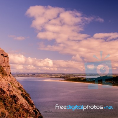 View Of Beach And Ocean At Stanley, Tasmania Stock Photo