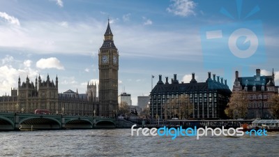 View Of Big Ben And The Houses Of Parliament Stock Photo