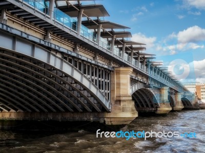 View Of Blackfriars Bridge Stock Photo