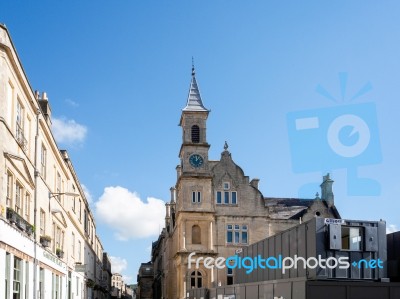 View Of Bluecoat House In Bath Stock Photo