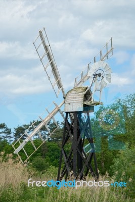 View Of Boardman's Mill At Barton Turf Stock Photo