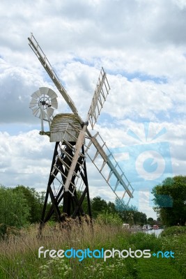 View Of Boardman's Mill At Barton Turf Stock Photo