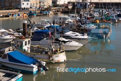 View Of Brighton Marina In Brighton Stock Photo