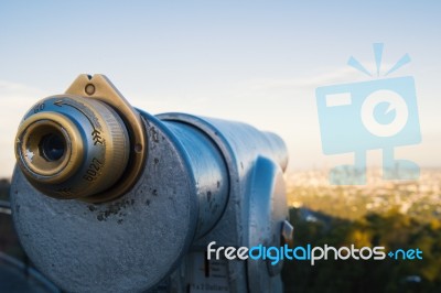 View Of Brisbane And Surrounding Suburbs From Mount Coot-tha During The Day Stock Photo