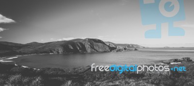 View Of Bruny Island Beach During The Day Stock Photo