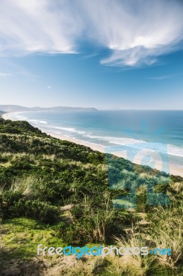 View Of Bruny Island Beach In The Afternoon Stock Photo