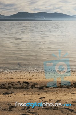 View Of Bruny Island Beach In The Afternoon Stock Photo