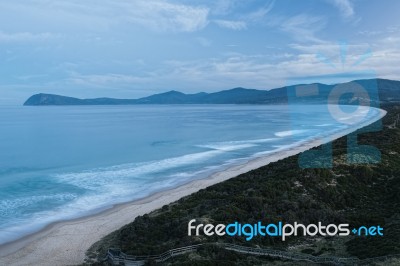 View Of Bruny Island Beach In The Afternoon Stock Photo