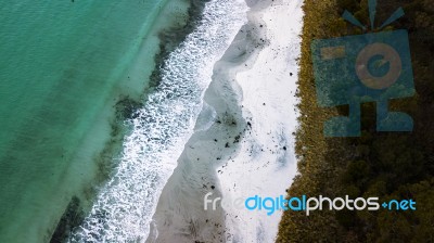 View Of Bruny Island Beach In The Late Afternoon Stock Photo