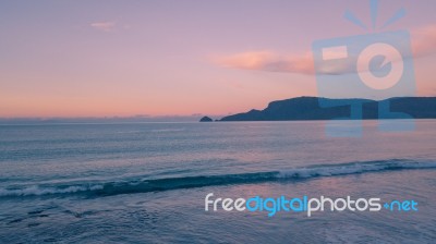 View Of Bruny Island Beach In The Late Afternoon Stock Photo