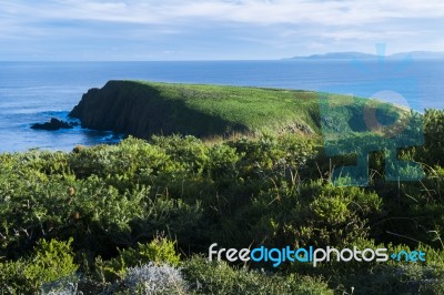 View Of Bruny Island Beach In The Late Afternoon Stock Photo