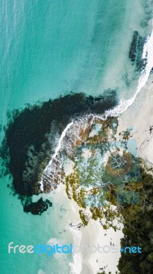 View Of Bruny Island Beach In The Late Afternoon Stock Photo