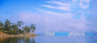 View Of Bruny Island Beach In The Late Afternoon Stock Photo