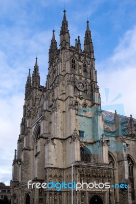 View Of Canterbury Cathedral Stock Photo